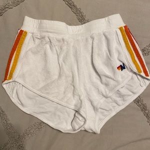AVIATOR NATION- KIDS PRISM JOGGER SHORTS - WHITE